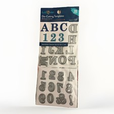 HelloHobby Die-Cutting Templates- 38 Pieces Letters Numbers