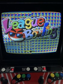 League Bowling - SNK Neo Geo - Authentic Original MVS Cart - w/ Mini Marquee