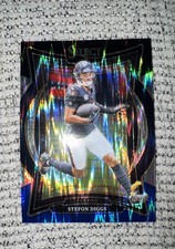 2024 Panini Select - Concourse Stefon Diggs #94 Black & Blue Shock Prizm