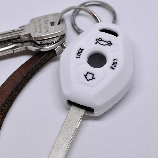 SchlüSsel HüLle Cover Weiß FüR BMW Z4 E85 E86 E52 E61 5Er 3Er E46 X3 E83 X5 E53-image
