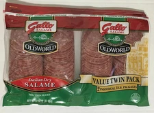 2 Pounds Gallo Italian Dry Salame Salami Deli Thin Sliced (Total 32Oz)
