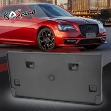 Front Bumper License Plate Mounting Bracket Holder Cover for 15-21 Chrysler 300