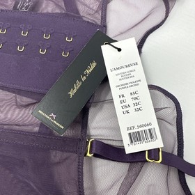Maison Close L&rsquo;AMOUREUSE bustier bra Purple 32C NWT