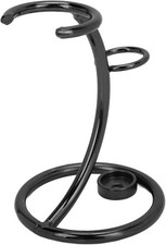 Safety Razor Stand, Stainless Steel Brush Shaving Holder Storage Shave Black