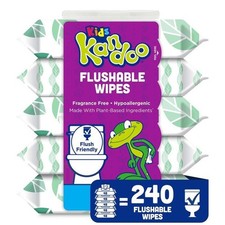 Kids Sensitive Flushable Cleansing Wet Wipes Potty Training Aid 240 Wipes