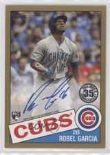 2020 Topps 1985 Topps Baseball Auto Gold 40/50 Robel Garcia #85A-RG Auto 1h6a