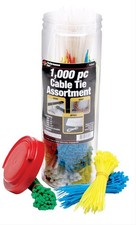 Performance Tool W2925 1000pc Cable Tie Assor...