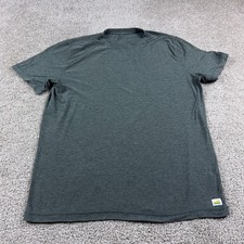 Vuori Shirt Mens Medium Gray Strato Tech Running Weight Training Performance