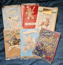 30 CHRISTMAS CARDS By Handmade with Rise Elment On The Front Of Card