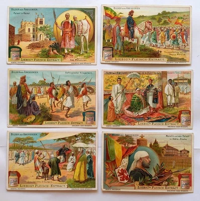 komplette Liebig Serie A 673 / S 843 "Bilder aus Abessinien" - 1906 - Bild 1 von 2