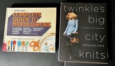 Knitting Book Lot Of 2x - Complete Guide To Needlework - Twinkles Big City Knits