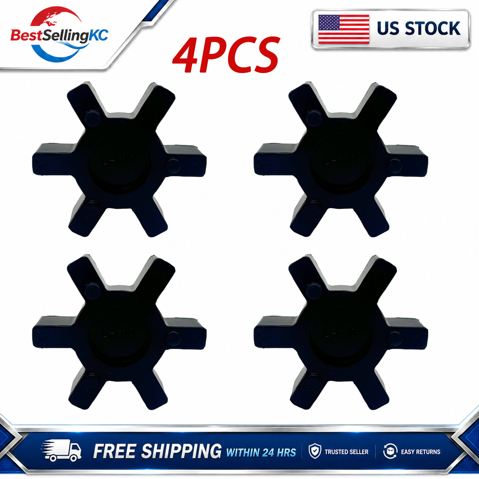 4PCS L110 Jaw Coupling Spider Insert NBR Flexible Element for Lovejoy Martin