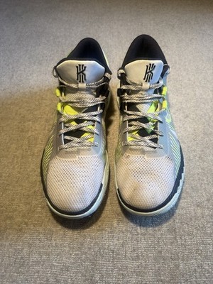 Nike Kyrie Flytrap 5 Men's White Yellow Mesh Athletic Sneakers CZ4100-101
