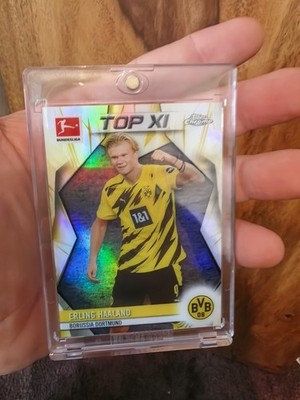 2020-21 Topps Chrome Bundesliga Erling Haaland Top XI Borussia Dortmund Case Hit