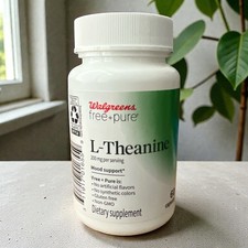 Walgreens L-Theanine Supplement Capsules  New  Sealed  Calm Focus Support