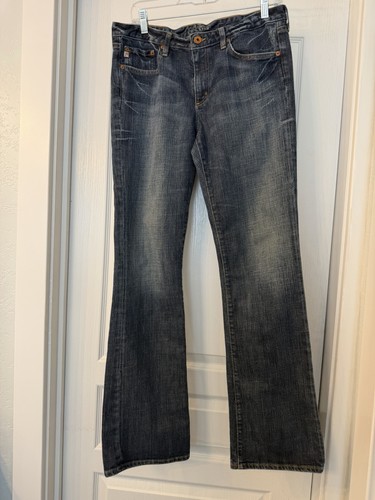 Big Star Women's Lou Blue Denim Jeans, Size 30R, Mid Rise, Easy Bootcut