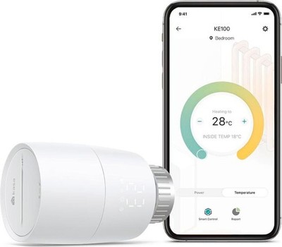 TP-Link Kasa KE 100 Smart Thermostat weiß Heizkörperventil