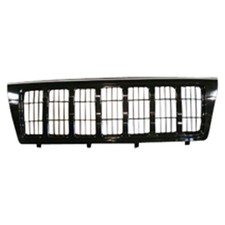 Replacement Black Ready To Paint Front Grille For 2004 Jeep Grand Cherokee