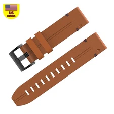 20/22/26mm Leather Watchband Strap Quick Wristband For Garmin Fenix 7X 7 6X 6 F