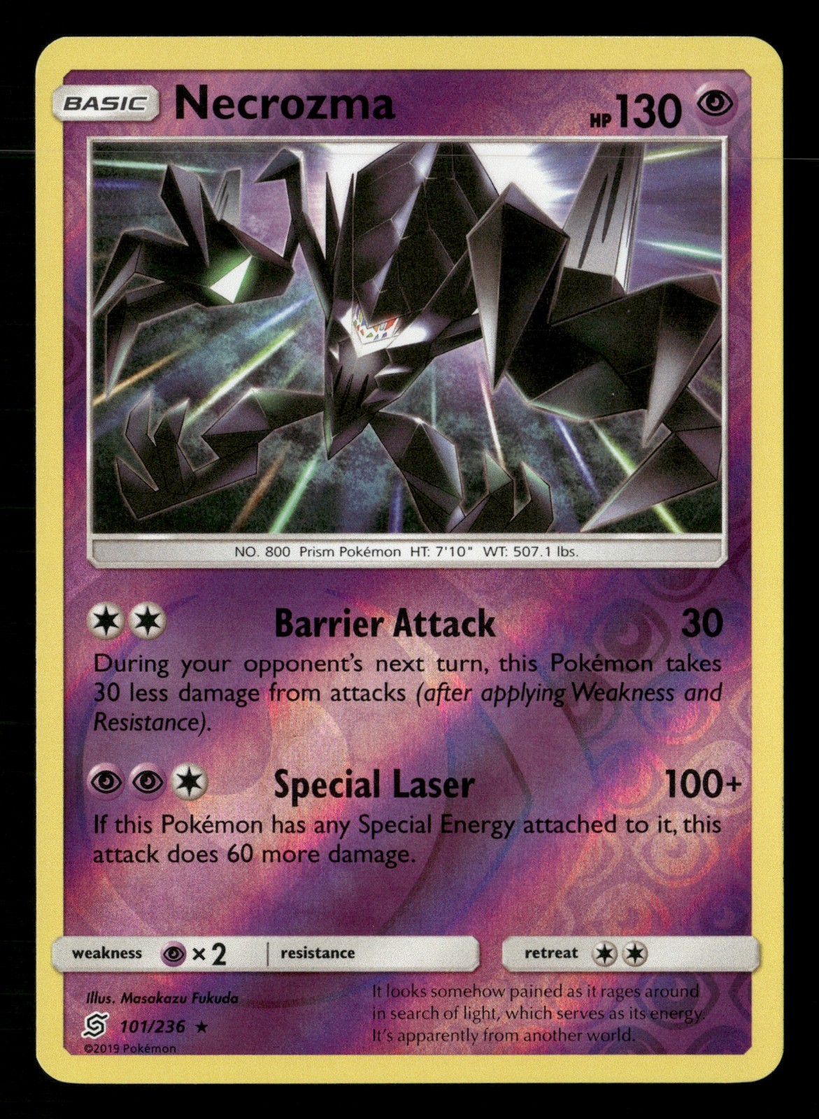 Necrozma Reverse Holo SM - Unified Minds 101/236 LP Pokémon TCG