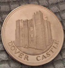 Tower Mint commemorative coin in blue case - Dover Castle