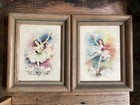 a set of vintage Carina framed watercolor style ballet dancers — photo 1