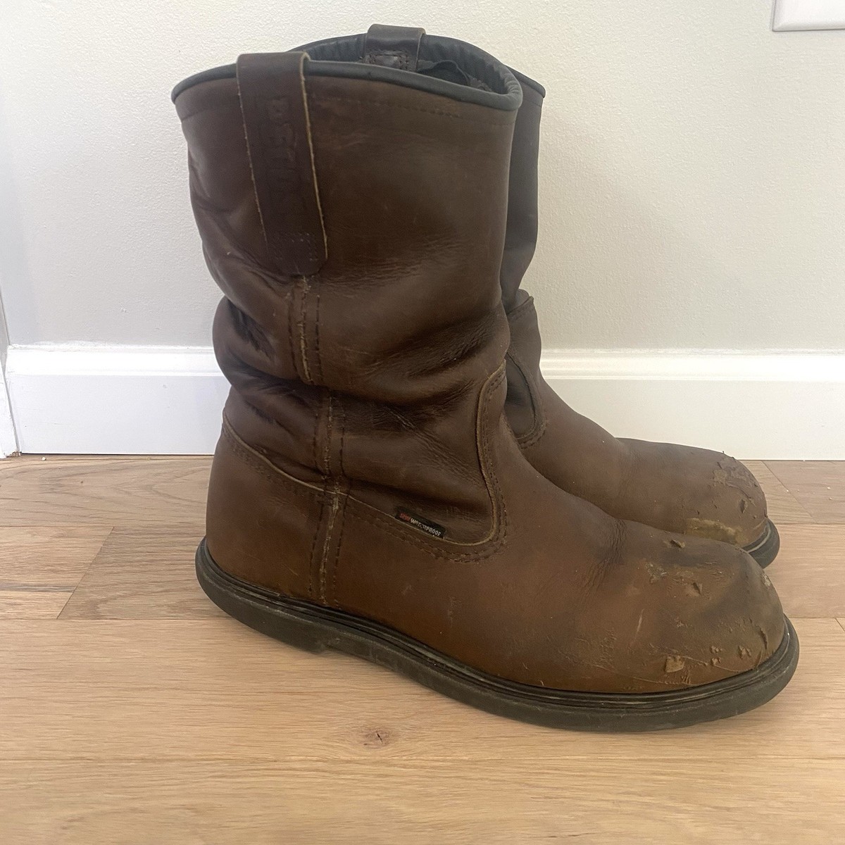 Red Wing Pecos 2230 Mens Sz 10 D Brown Leather Steel Toe Cowboy