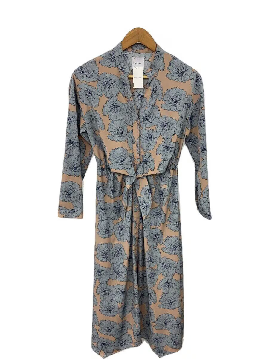 AMERI Shirt Dress Polyester Multi color Floral 02… - image 1