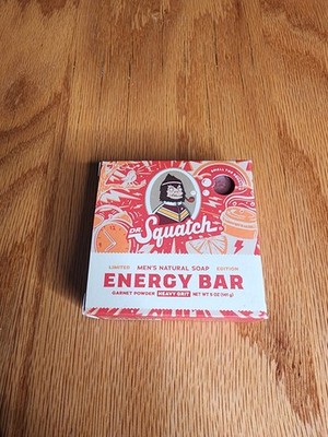 Dr. Squatch Rare Energy Bar Limited Edition Heavy Grit Natural Men s Bar Soap