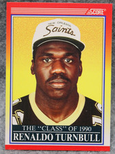 1990 Score Renaldo Turnbull Class of 1990 Rookie Card #615. rookie card picture