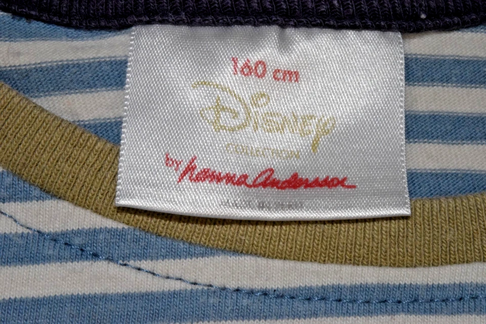 Camiseta Niñas Disney Hanna Andersson Talla XL 14/16 2016 Azul Rayas Fieltro Mickey Foto 4 de 4
