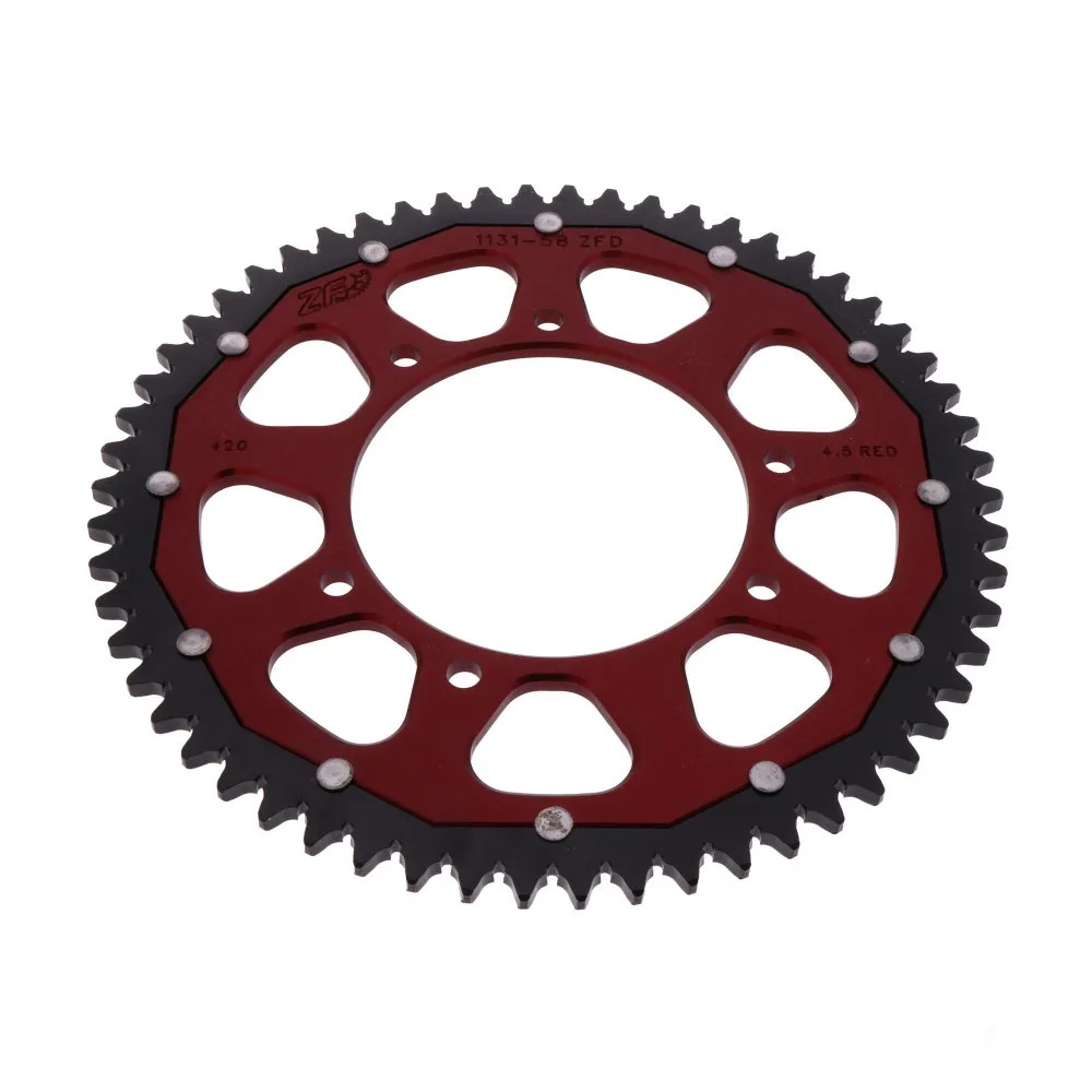 Kettenrad 58Z Rot ZFD-1131-58-RED FüR Motorhispania Furia 50 Max Enduro 2006-11-image
