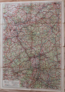 „BP“ OLEX – Autokarte Nr. 8 RHEINLAND / WESTFALEN (um 1935)