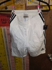 size M boys white Adidas basketball shorts