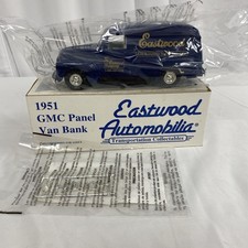 Eastwood Automobilia Transportation Collectibles 1951 GMC Panel Blue Van Bank