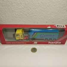 A176 Herpa 146371 MAN TG AXXL SZ gelb blau VEGLA 1:87 H0 Glastransporter neu ovp