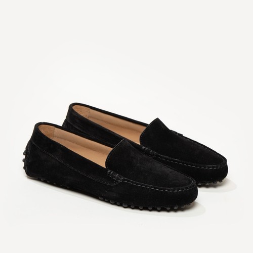 M.GEMI Felize Suede Driving Loafers Women’s 37.5 US 7.5 Black New