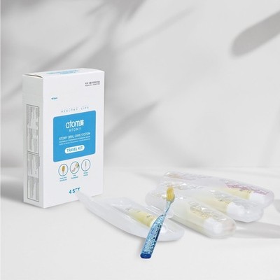 Atomy Oral Care System Travel Kit Toothpaste And Toothbrush 4 Sets Free Shipping