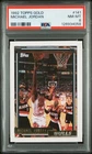 1992 TOPPS GOLD #141 MICHAEL JORDAN PSA 8