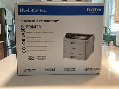 Brother HL-L8360CDW Color Laser Printer with Duplex Printing - White