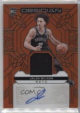 2023-24 Panini Obsidian Electric Etch Orange Flood 29/75 Jalen Wilson Auto 15g5