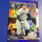 2019 Bowman Chrome Aaron Judge #90 Purple Refractor /250