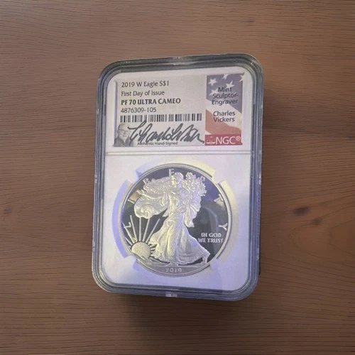 U.S. Mint American Eagle 2019 Silver 1 oz Proof PF 70 Ultra Cameo NGC