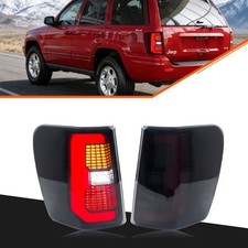 Led Tail Lights For Jeep Grand Cherokee 1999-2004 Black Rear Lamps Assembly