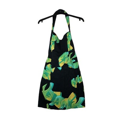 1990s Thierry Mugler black open back dress acid green Graffiti tag print Halter