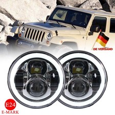 2x 7 Zoll Haupt LED Scheinwerfer Hi/lo Beam DRL mit E-Geprüft Für Jeep Wrangler