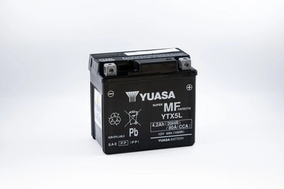 YUASA YTX5L(WC) WARTUNGSFREIE BATTERIE KYMCO MONGOOSE 50 2X4 REAR DRUM 2008