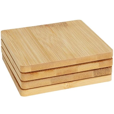 Untersetzer Becheruntersetzer Bambus 10 cm 4er Set Glasuntersetzer für Becher - Bild 1 von 3