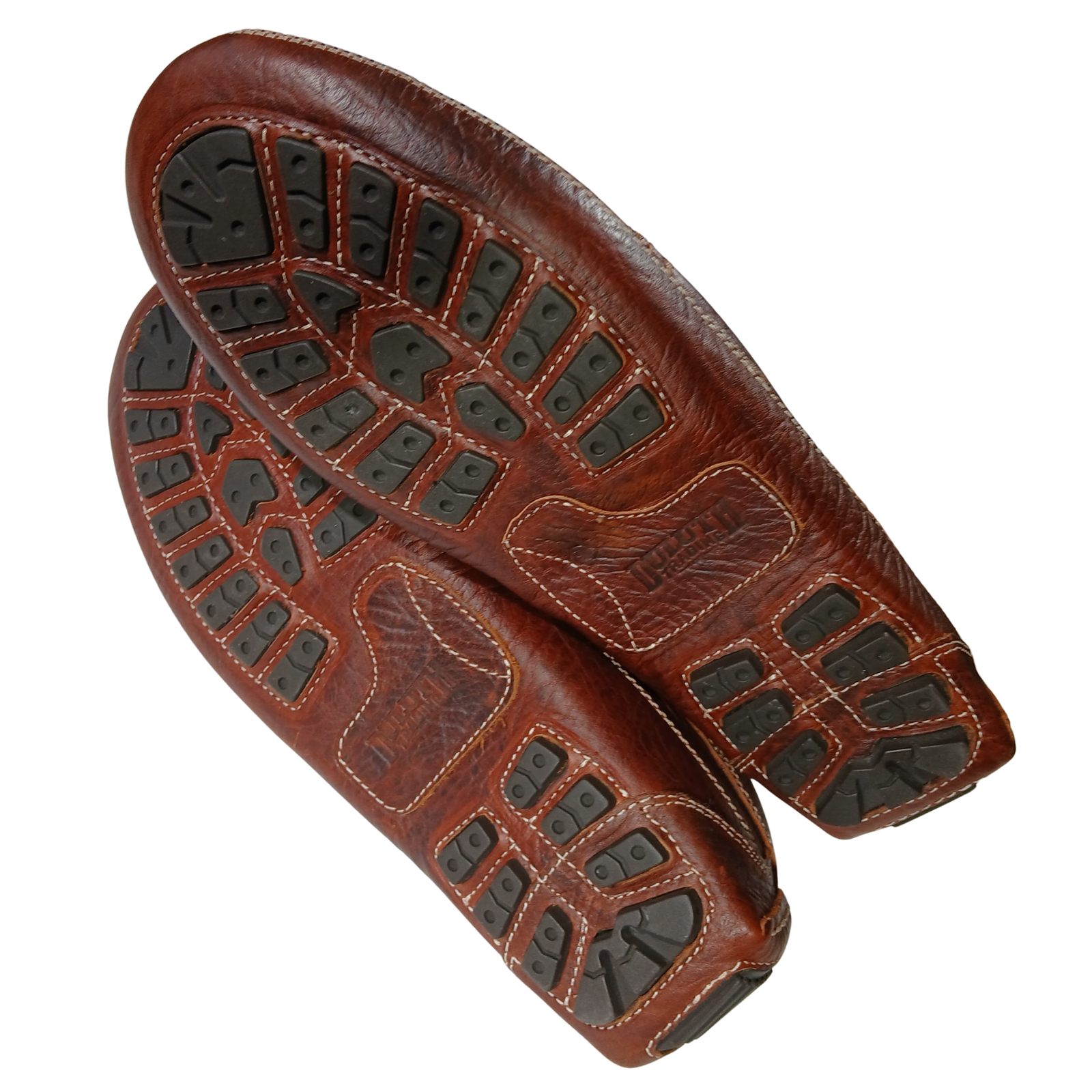 Duluth Trading Co Mens Size 13 Brown Bison Leather Driving Moccasins Loafers