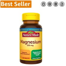100 Tablets of Magnesium Oxide 250 mg - Essential for Bone  Nerve Health